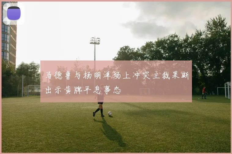 马德鲁与杨明洋场上冲突主裁果断出示黄牌平息事态